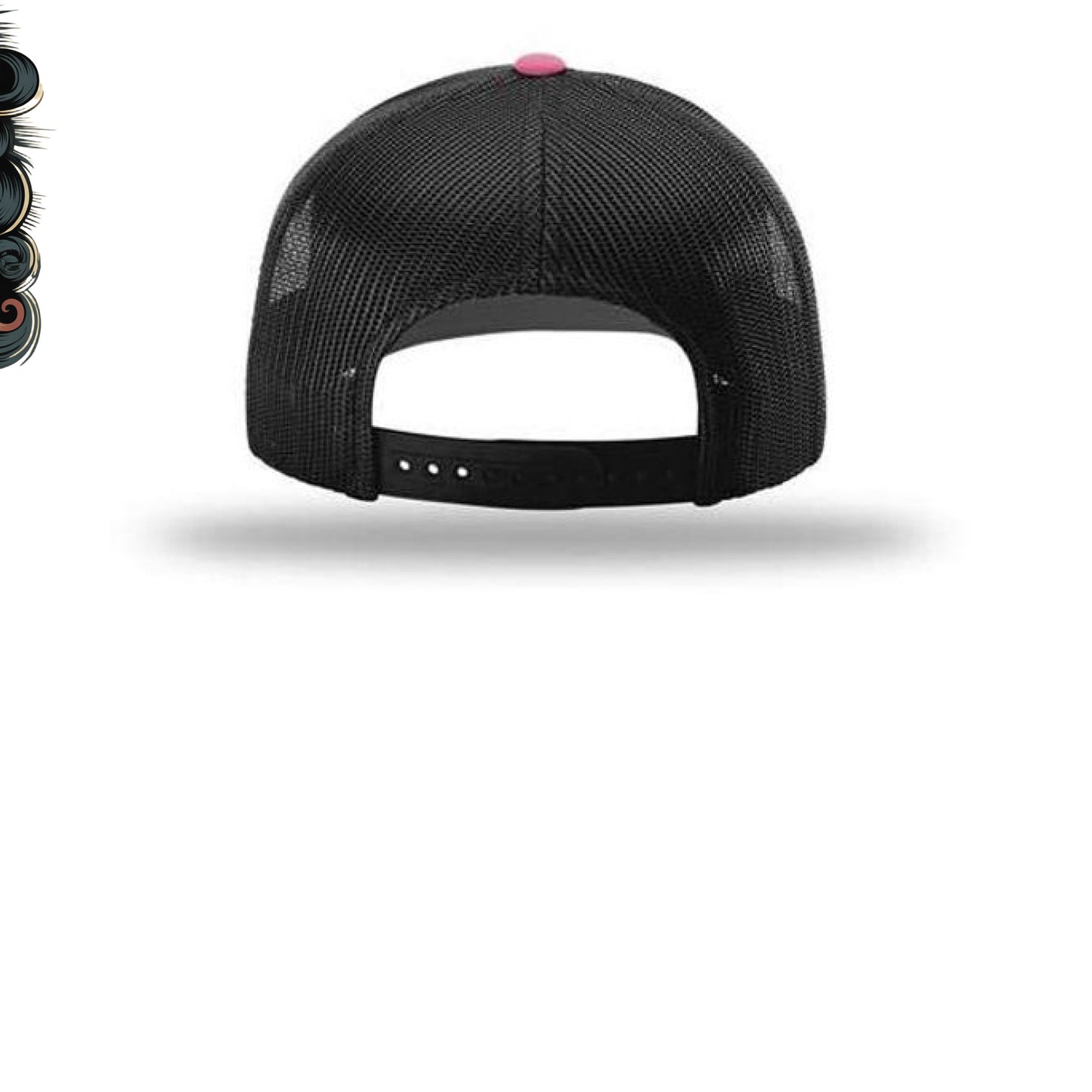 Hot Pink/ Black - BACK