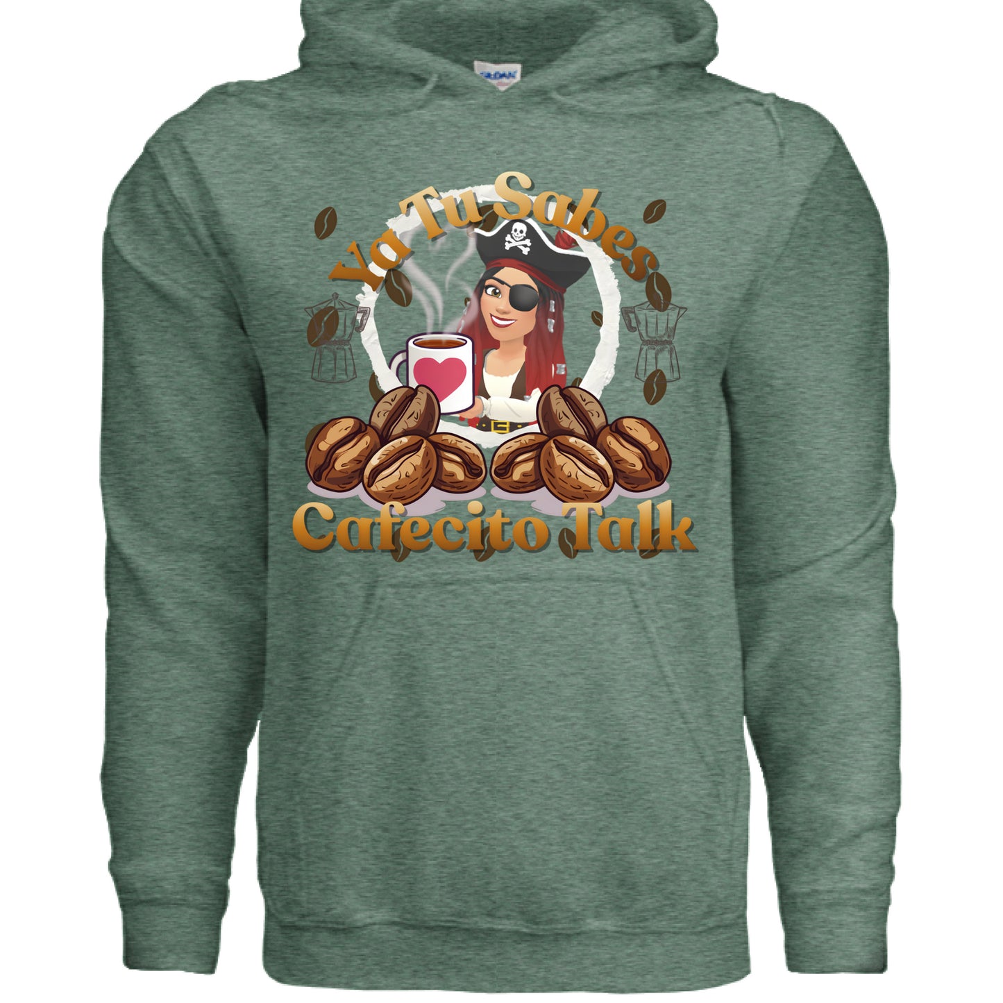 Heather Sport Dark Green - FRONT